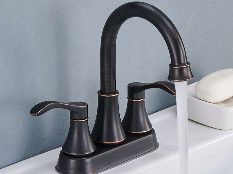Custom Size Modern Minimalist Black Bathroom Faucet