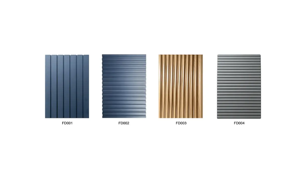 Fluted Door Panel Colors