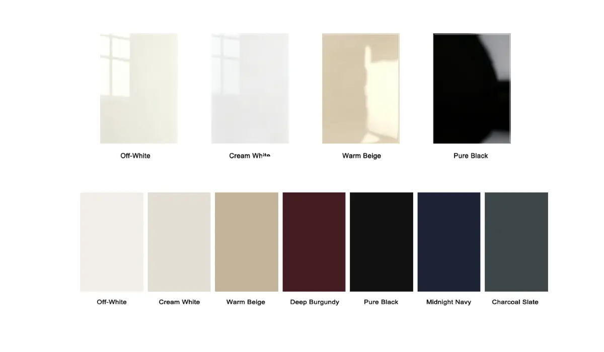 Lacquer Door Panel Colors