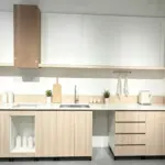 Light oak and white modern kitchen cabinetry completed in an Australian renovation project