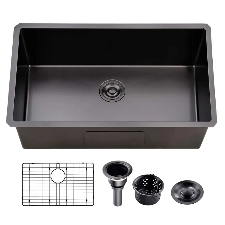 VCCUCINE 32英寸炮铜黑不锈钢下嵌式厨房水槽（适用于建筑商和承包商）