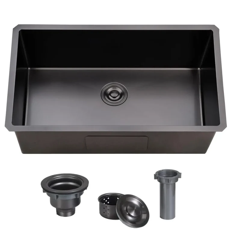 VCCUCINE 30 × 18 英寸 炮铜黑 嵌入式厨房水槽，适用于多单元住宅项目