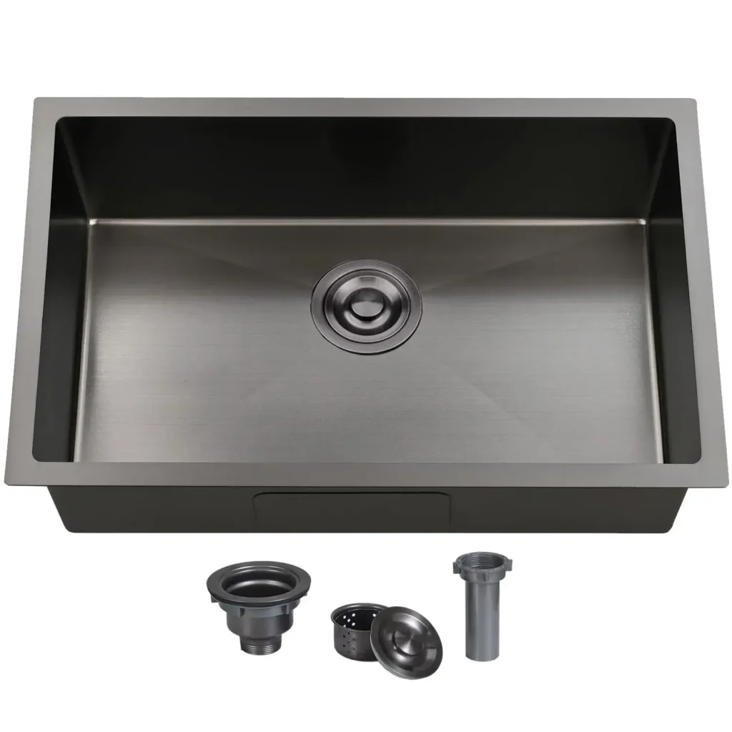 VCCUCINE 28 × 18 英寸 炮铜黑 下嵌式不锈钢厨房水槽（批发）