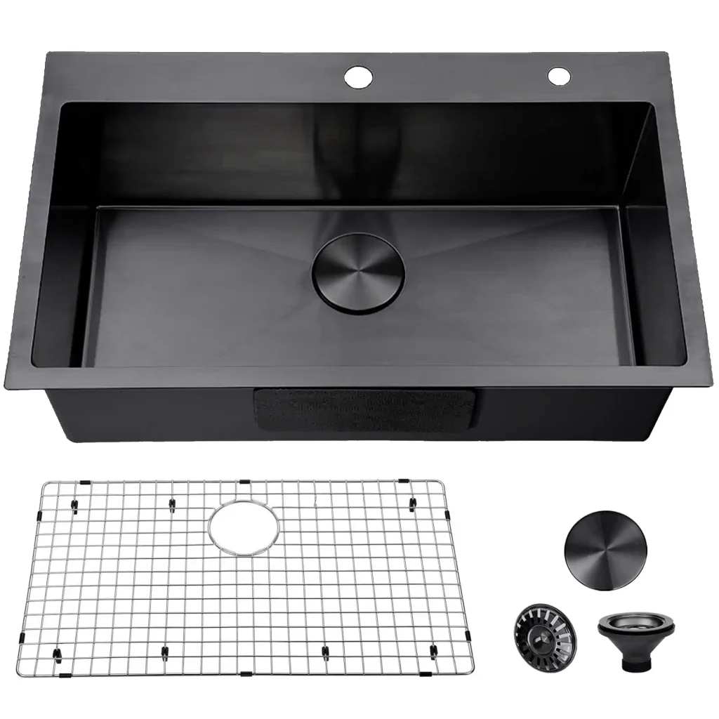 VCCUCINE 30 x 18 英寸 炮铜黑不锈钢嵌入式水槽（批发）