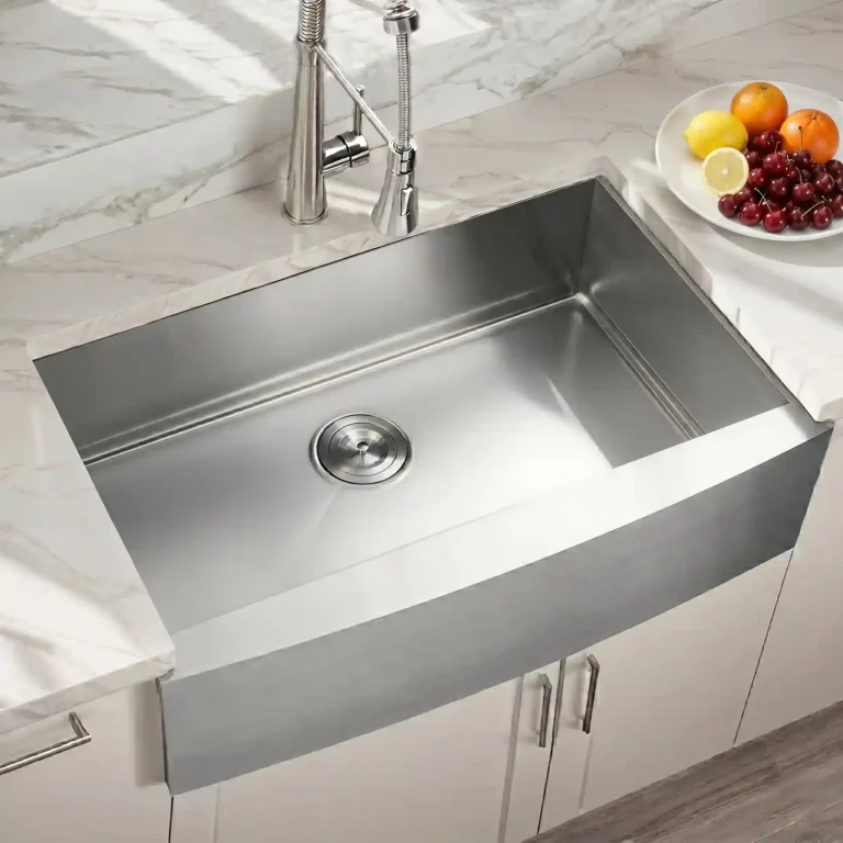 VCCUCINE 33英寸拉丝不锈钢乡村风格水槽（适用于建筑商和承包商）