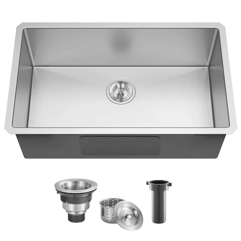 VCCUCINE 28 × 18 英寸拉丝不锈钢下嵌式厨房水槽（面向专业安装人员）